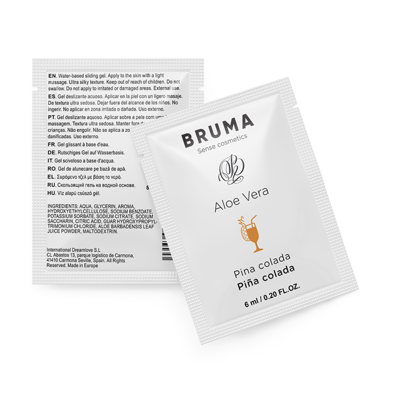 BRUMA - GEL LUBRIFIANT À L'ALOE VERA SAVEUR PINA COLADA 6 ML