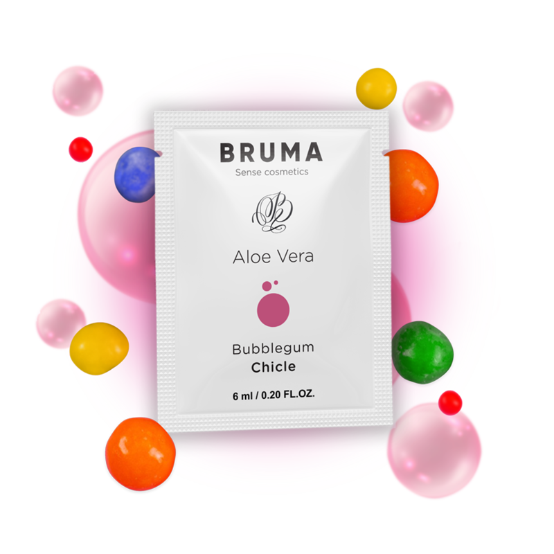 BRUMA - GEL LUBRIFIANT À L'ALOE VERA SAVEUR BUBBLEGUM 6 ML