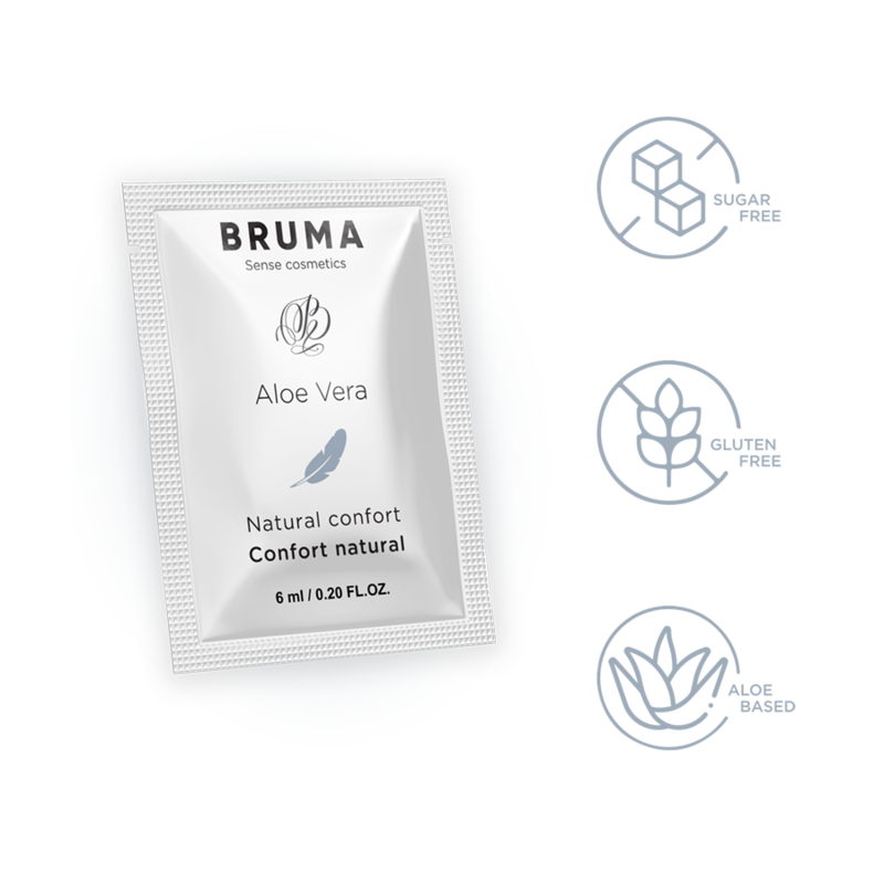 BRUMA - GEL LUBRIFIANT A L'ALOE VERA CONFORT NATUREL 6 ML