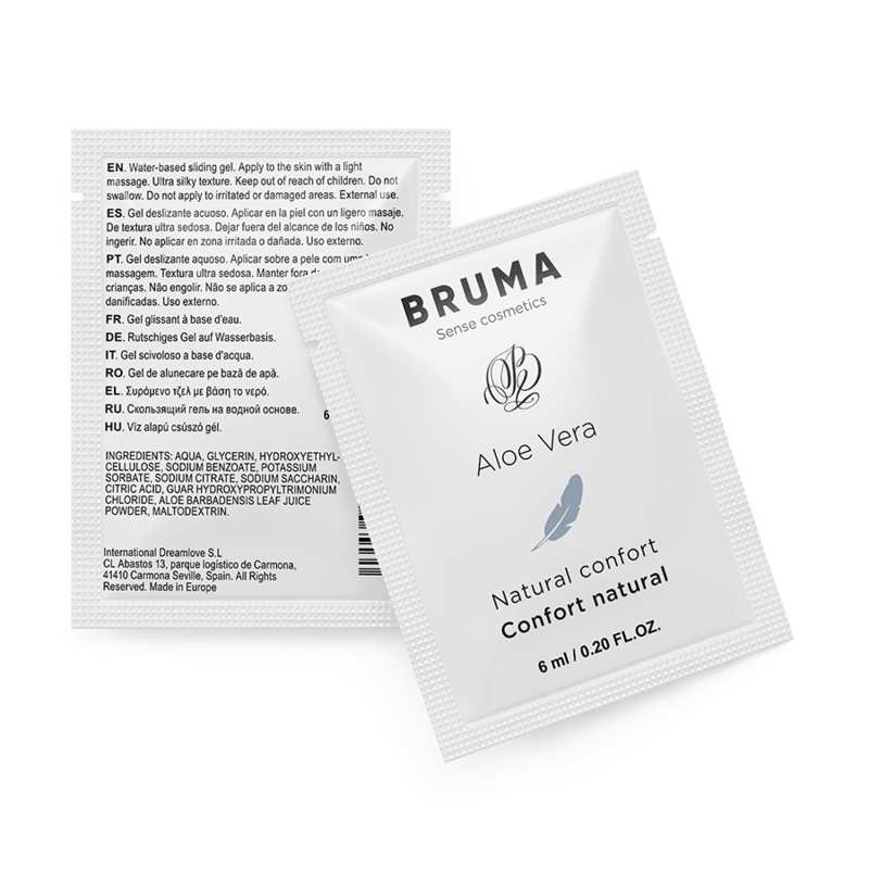 BRUMA - GEL LUBRIFIANT A L'ALOE VERA CONFORT NATUREL 6 ML