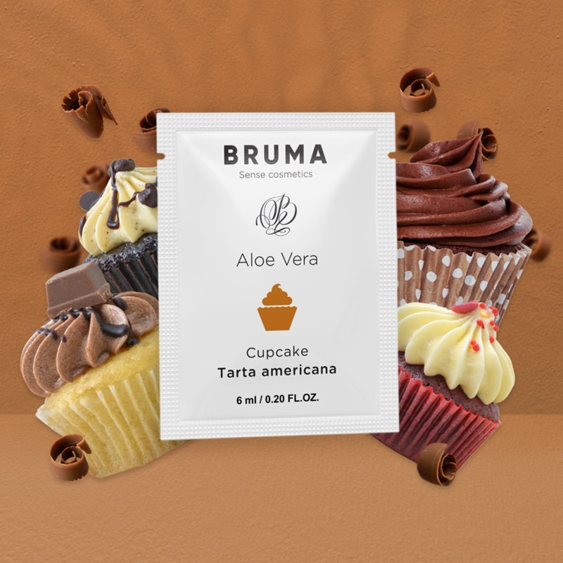 BRUMA - GEL LUBRIFIANT À L'ALOE VERA SAVEUR CUPCAKE 6 ML