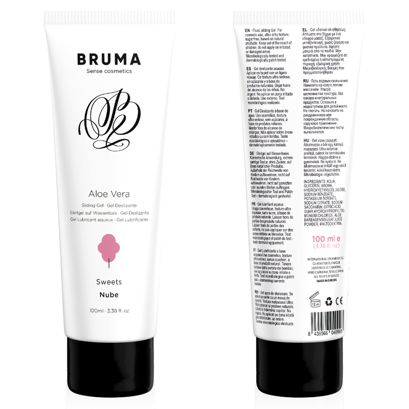 BRUMA - GEL LUBRIFIANT À L'ALOE VERA SAVEUR BONBONS 100 ML