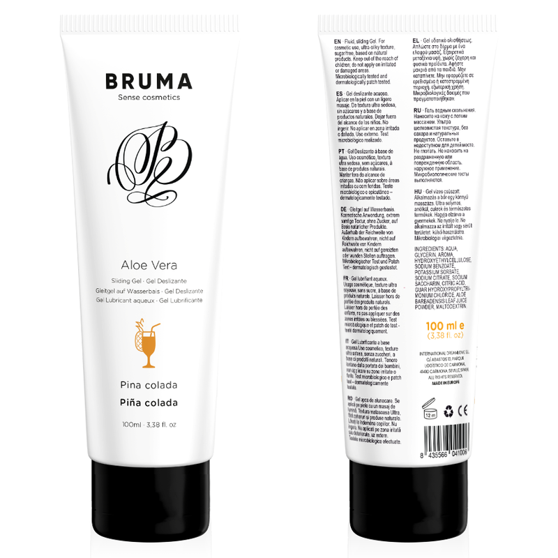 BRUMA - GEL LUBRIFIANT À L'ALOE VERA SAVEUR PINA COLADA 100 ML