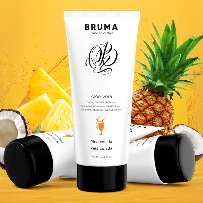 BRUMA - GEL LUBRIFIANT À L'ALOE VERA SAVEUR PINA COLADA 100 ML