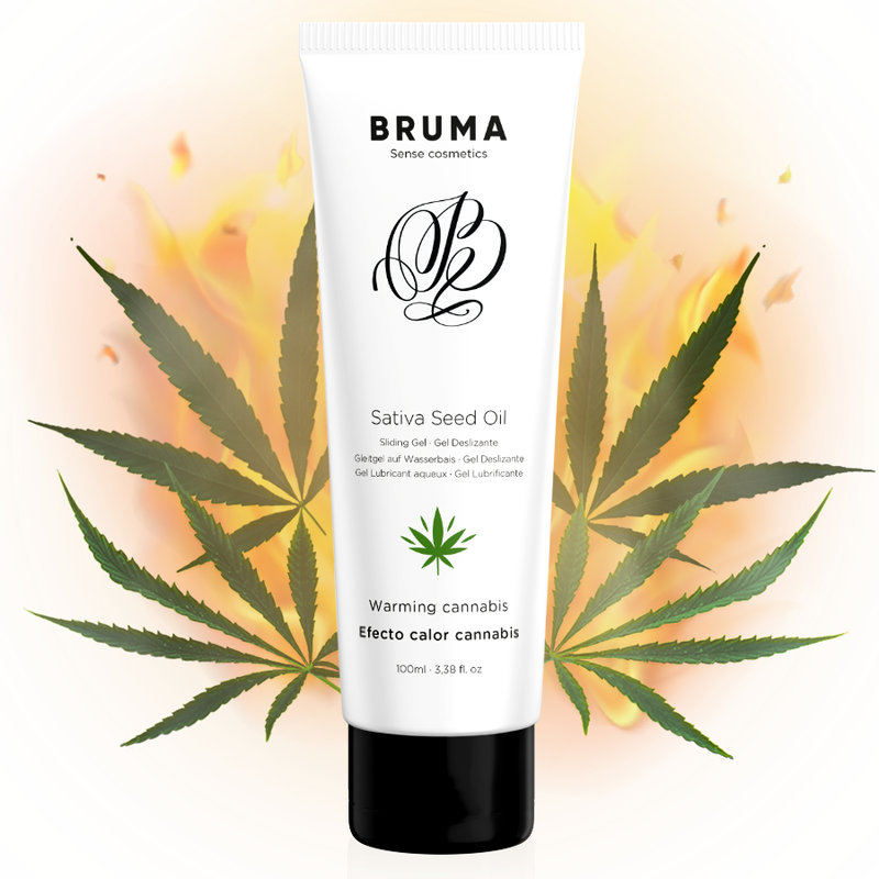 BRUMA - GEL LUBRIFIANT A L'ALOE VERA EFFET CHALEUR SAVEUR CANNABIS 100 ML