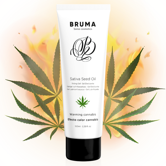 BRUMA - GEL LUBRIFIANT A L'ALOE VERA EFFET CHALEUR SAVEUR CANNABIS 100 ML