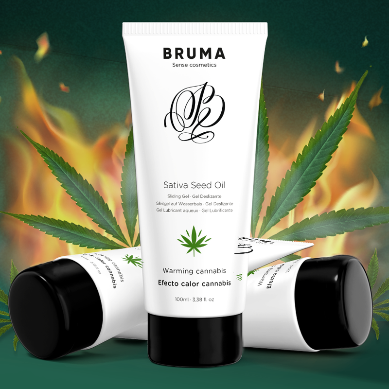 BRUMA - GEL LUBRIFIANT A L'ALOE VERA EFFET CHALEUR SAVEUR CANNABIS 100 ML