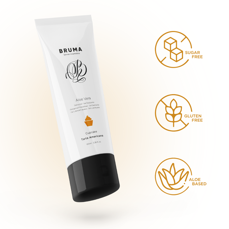 BRUMA - GEL LUBRIFIANT À L'ALOE VERA SAVEUR CUPCAKE 100 ML