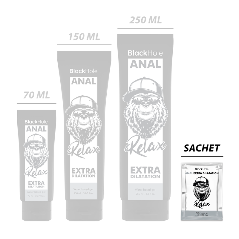 BLACK HOLE - GEL A BASE D'EAU DILATION ANAL 6 ML