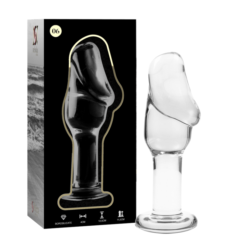NEBULA SERIES BY IBIZA - PLUG ANAL MODÈLE 6 VERRE BOROSILICATE 12.5 CM -O- 4 CM