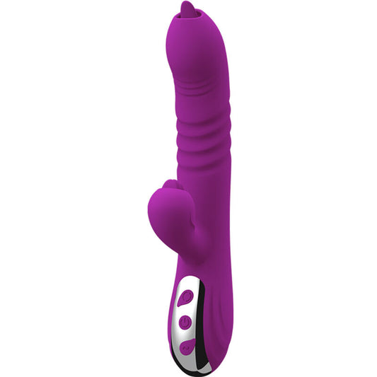 VIBROMASSEUR MULTIFONCTION FAIRY DOUBLE LANGUE EFFET CHALEUR VIOLET