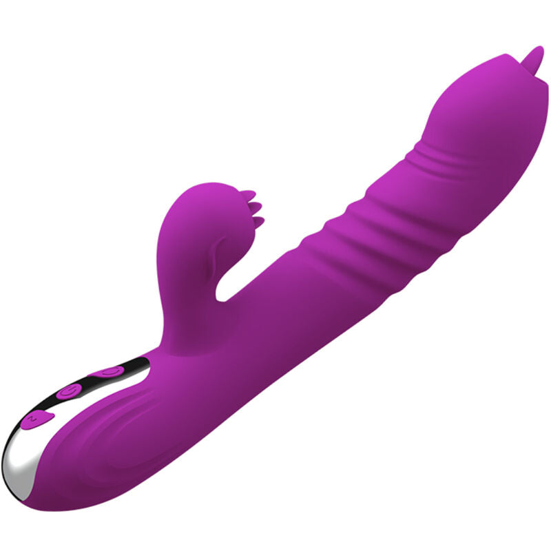 VIBROMASSEUR MULTIFONCTION FAIRY DOUBLE LANGUE EFFET CHALEUR VIOLET