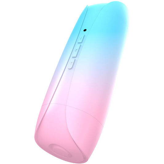 DOUBLE MASTURBATEUR VIBRANT VAGIN ET BOUCHE ARC-EN-CIEL