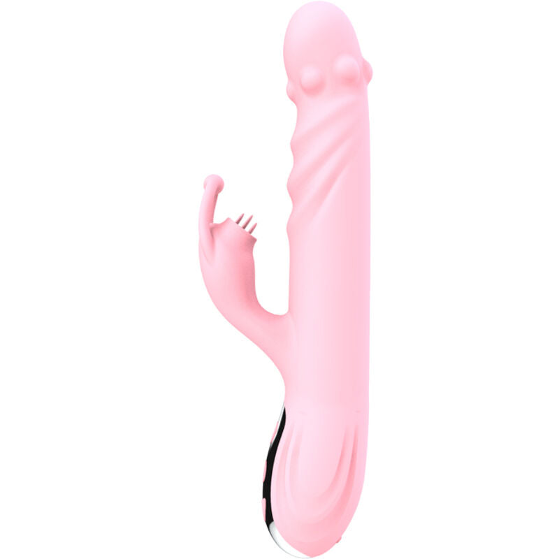 VIBROMASSEUR LANGUE AVEC EFFET CHALEUR ROSE