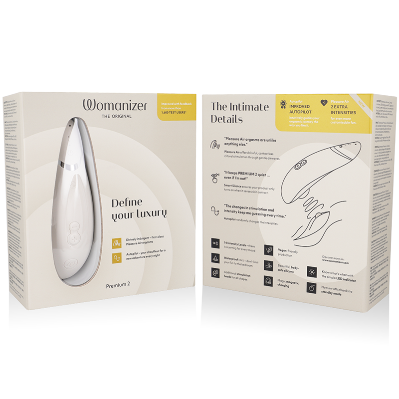 WOMANIZER PREMIUM 2 - STIMULATEUR CLITORIS GRIS