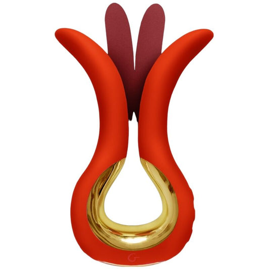 GVIBE MAXI VIBROMASSEUR À DEUX EMBOUTS FLEXIBLES CORAIL