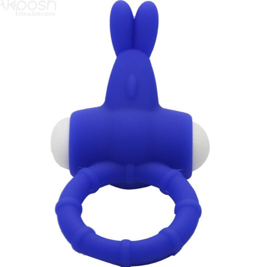 ANNEAU VIBRANT RABBIT SILICONE BLEU