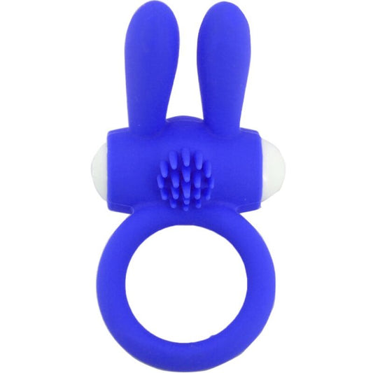 ANNEAU VIBRANT RABBIT SILICONE BLEU