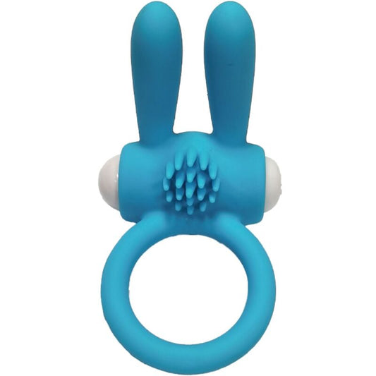 ANNEAU VIBRANT RABBIT SILICONE BLEU