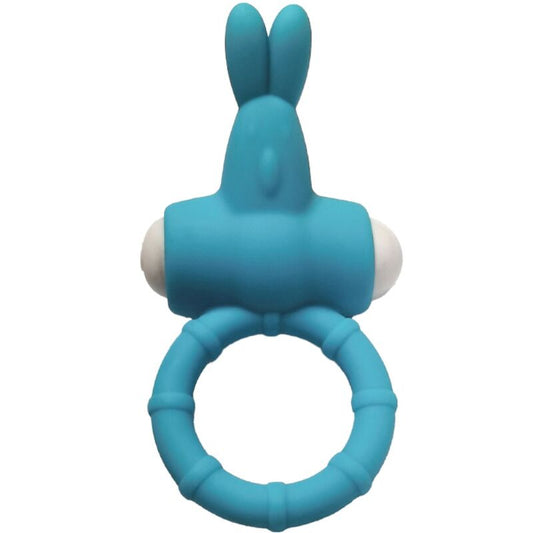 ANNEAU VIBRANT RABBIT SILICONE BLEU