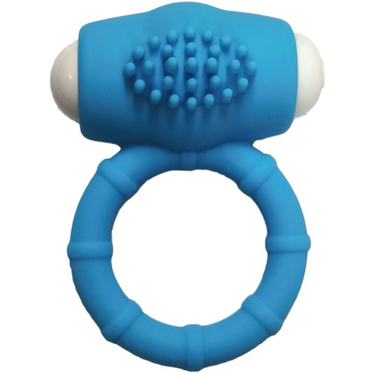 ANNEAU VIBRANT SILICONE BLEU
