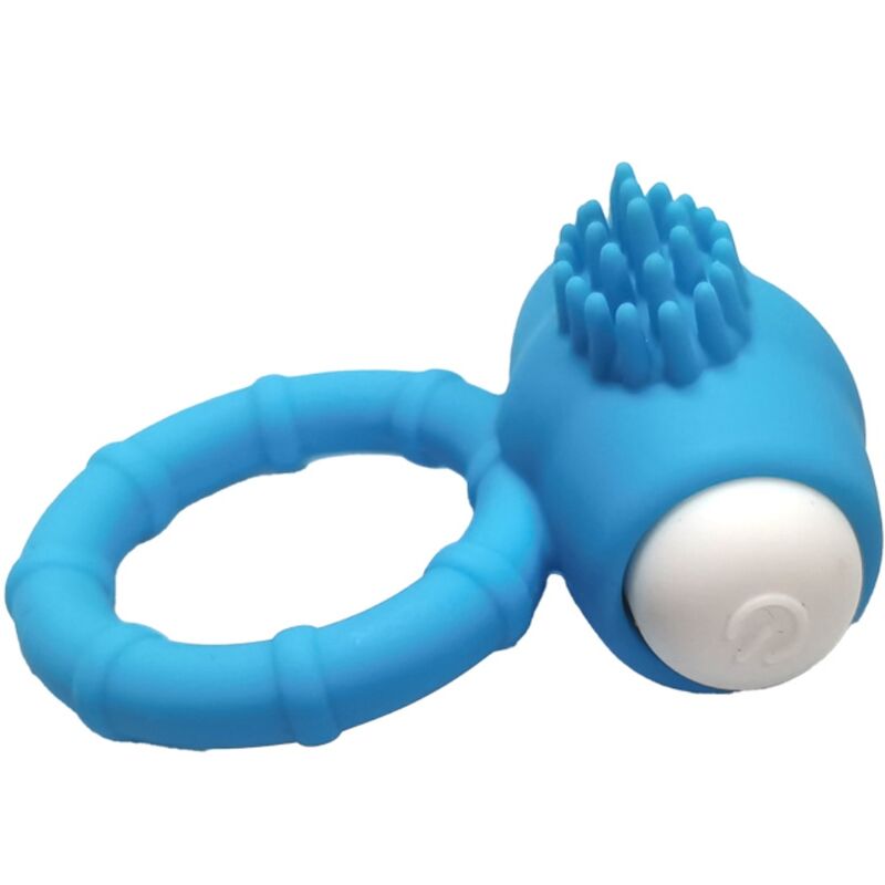 ANNEAU VIBRANT SILICONE BLEU