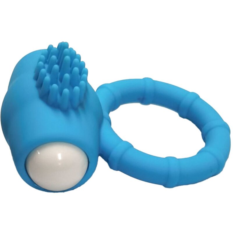 ANNEAU VIBRANT SILICONE BLEU