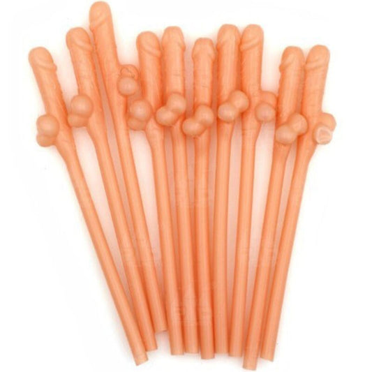 10 PAILLES EN FORME DE PÉNIS