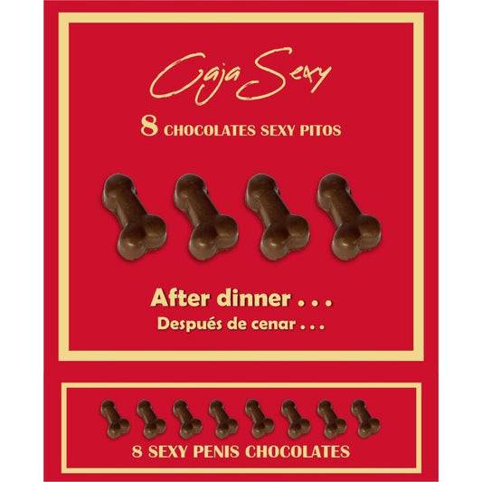 BOITE DE 8 CHOCOLATS EN FORME DE PÉNIS