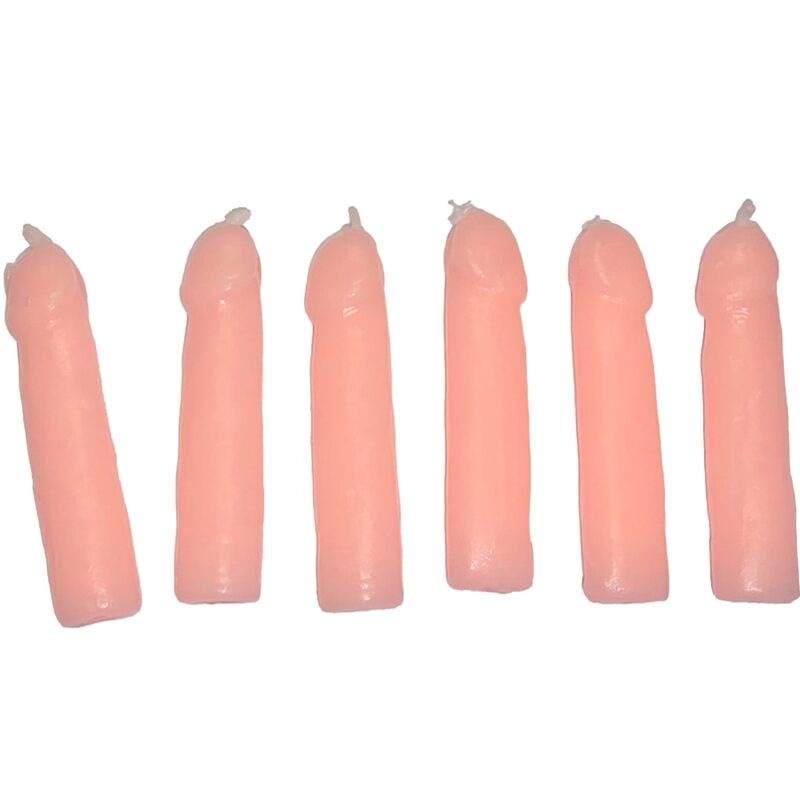 6 BOUGIES EN FORME DE PÉNIS