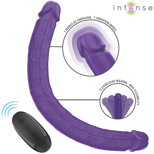 GUNTER DILDO DOUBLE VIBROMASSEUR 40 CM VIOLET