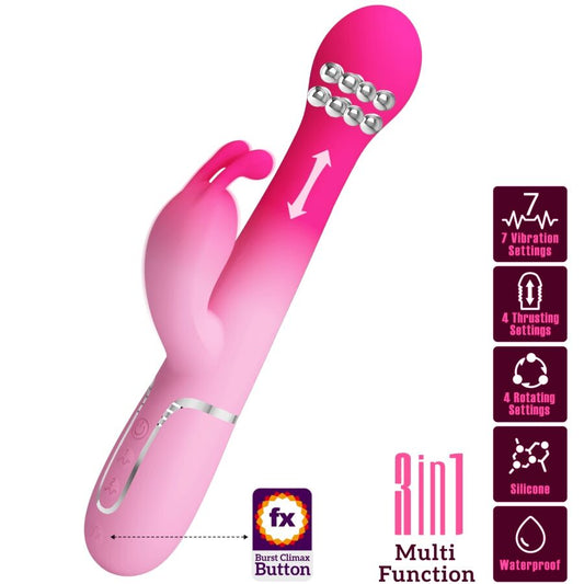PRETTY LOVE - VIBROMASSEUR MULTIFONCTION 3 EN 1