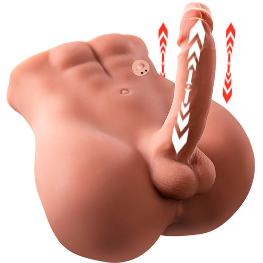 XISE - GODE RÉALISTE ET MASTURBATEUR ANUS AVEC POUSSÉE 18 CM