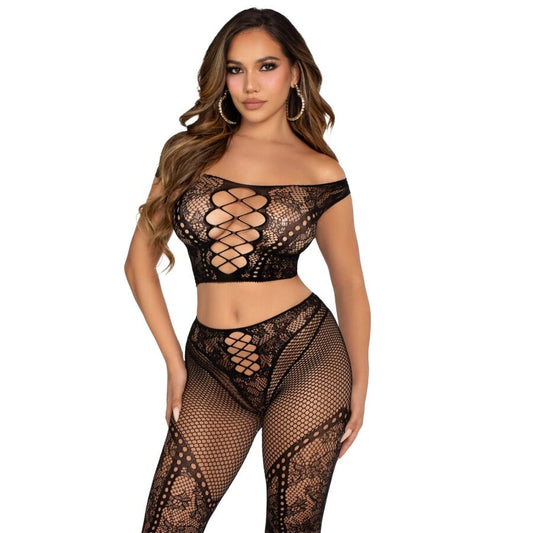 CROP TOP ET LEGGING RÉSILLE
