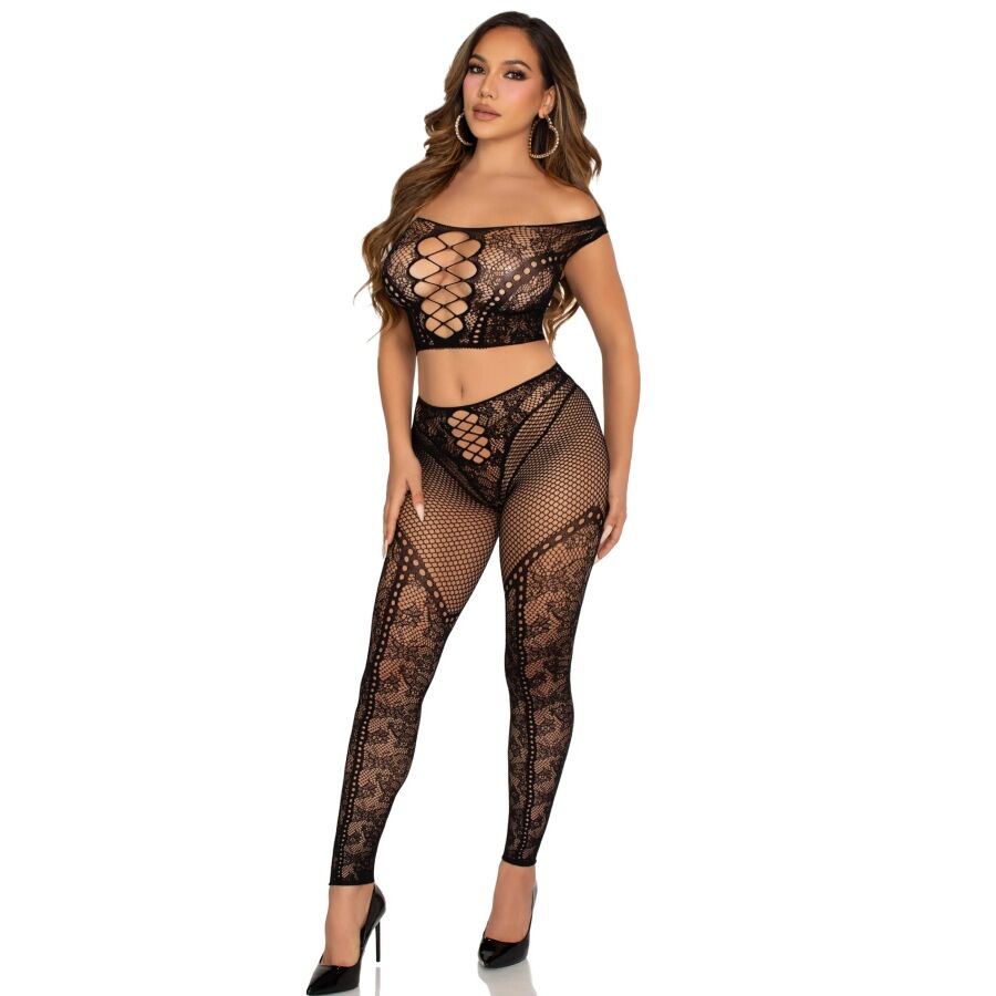 CROP TOP ET LEGGING RÉSILLE