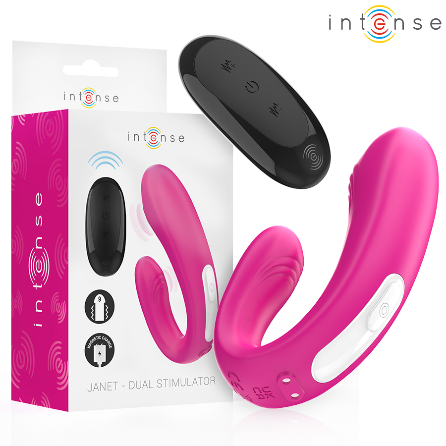 INTENSE - JANET DOUBLE STIMULATEUR ROSE