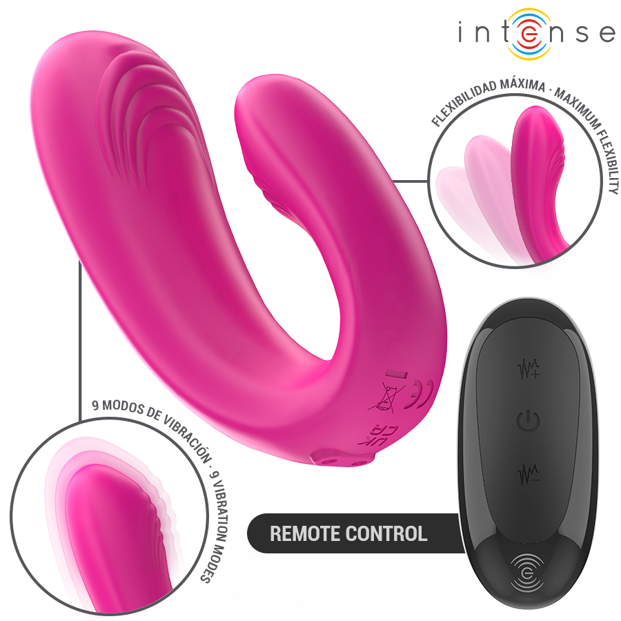 INTENSE - JANET DOUBLE STIMULATEUR ROSE