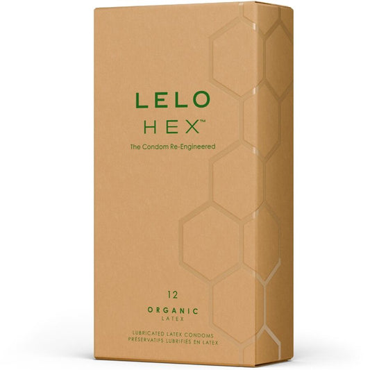 LELO - BOÎTE DE PRÉSERVATIFS HEX BIOLOGIQUES 12 UNITÉS