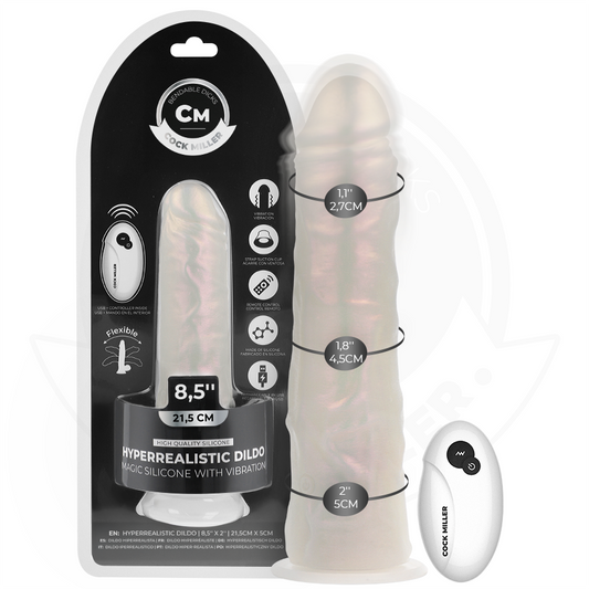 COCK MILLER - GODE AVEC LUMIÈRES ET VIBRATIONS 21,5 CM