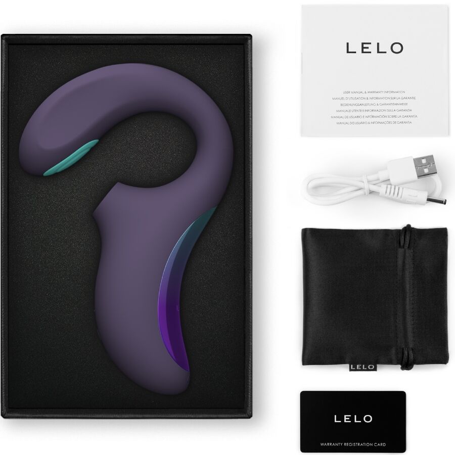 LELO - ENIGMA DOUBLE VIBROMASSEUR SONIQUE POINT G CYBER VIOLET