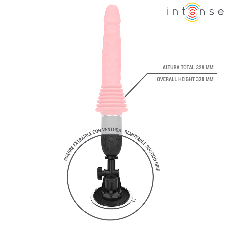 INTENSE - VIBROMASSEUR CYNTHIA À POUSSÉE CHAUFFANT