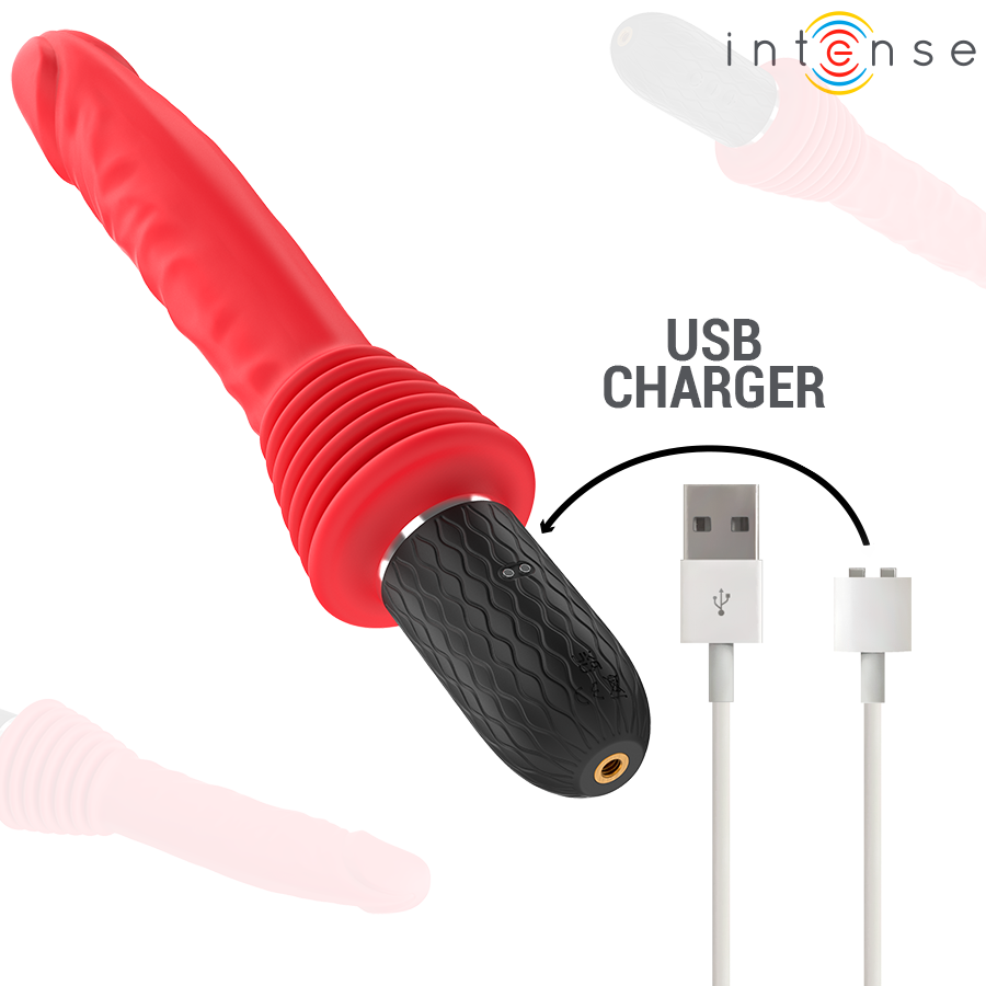 INTENSE - VIBROMASSEUR CYNTHIA À POUSSÉE CHAUFFANT