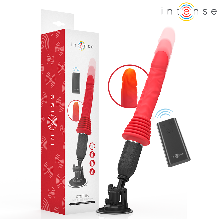 INTENSE - VIBROMASSEUR CYNTHIA À POUSSÉE CHAUFFANT