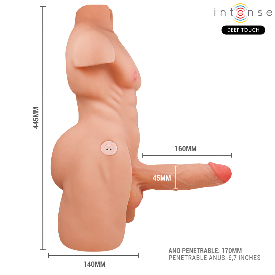 INTENSE DEEP TOUCH - TORSE MARTY AVEC ANUS ET GODEMICHET