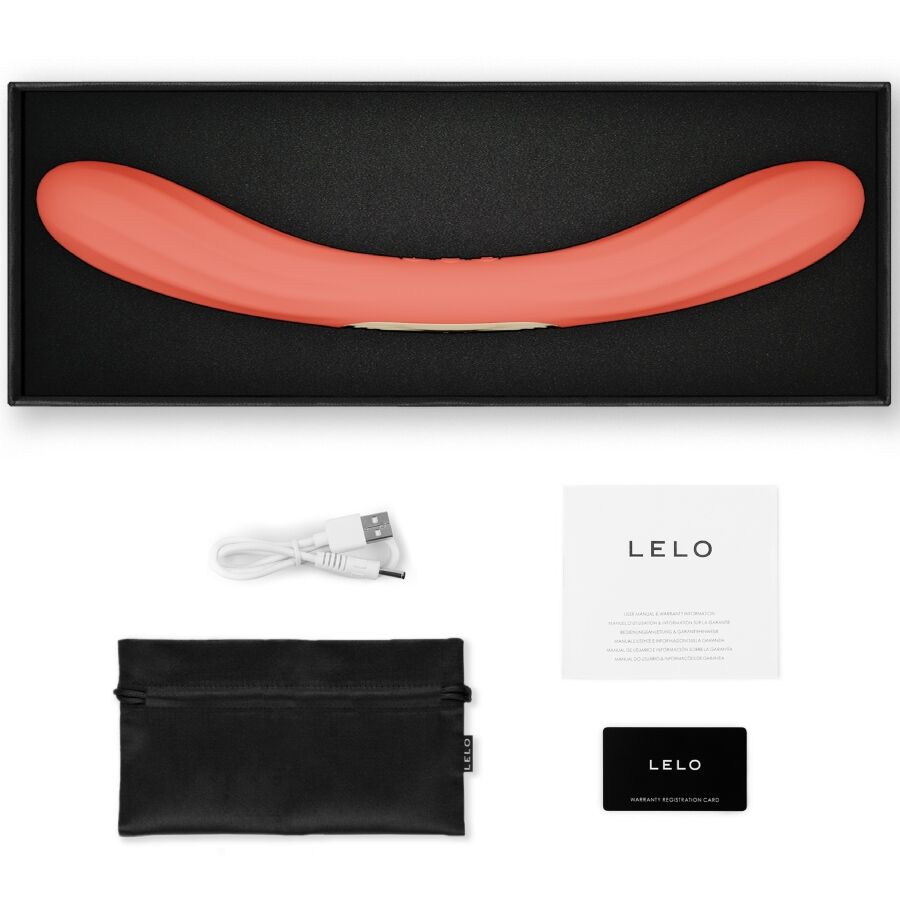 LELO - BOOMERANG VIBRATEUR À DOUBLE EXTRÉMITÉ CORAIL