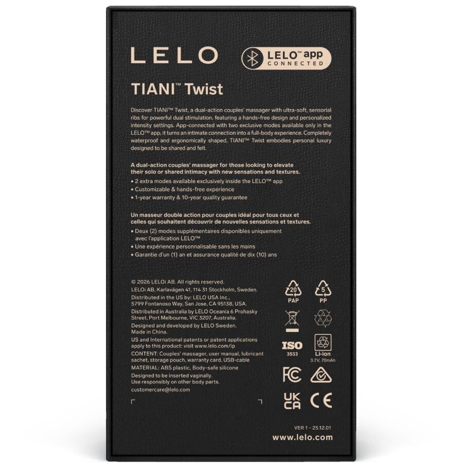 LELO - TIANI TWIST COUPLES ROSE