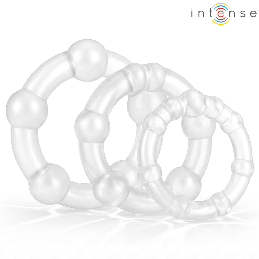 INTENSE - ENSEMBLE DE 3 ANNEAUX PÉNIS