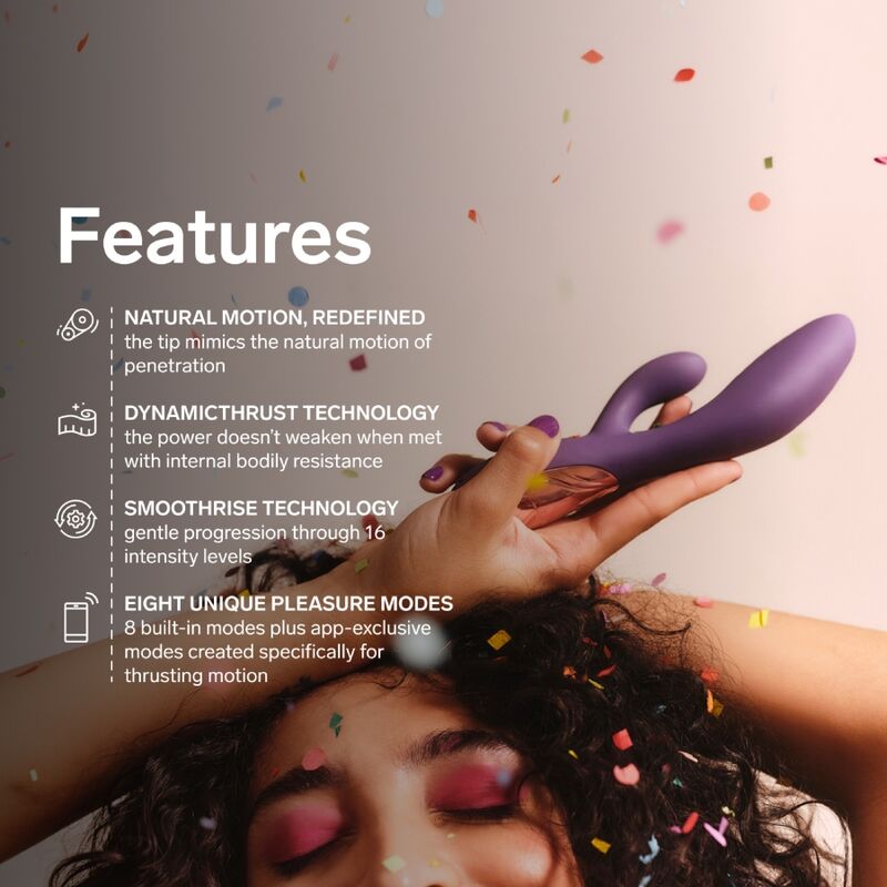 LELO - INA THRUST RABBIT VIBROMASSEUR À POUSSÉE VIOLET
