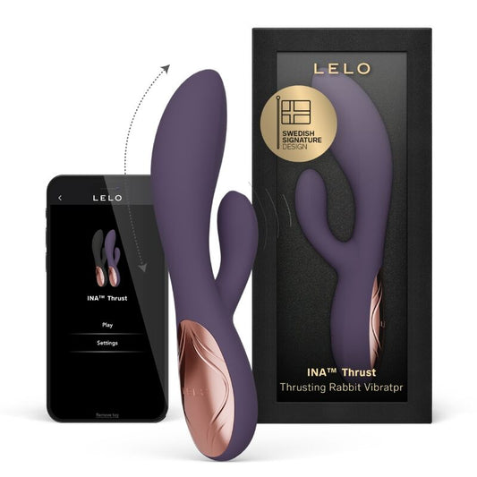 LELO - INA THRUST RABBIT VIBROMASSEUR À POUSSÉE VIOLET