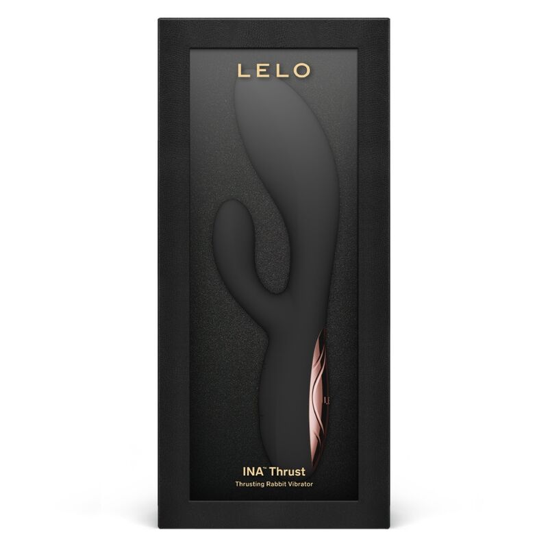 LELO - INA THRUST RABBIT VIBROMASSEUR À POUSSÉE NOIR